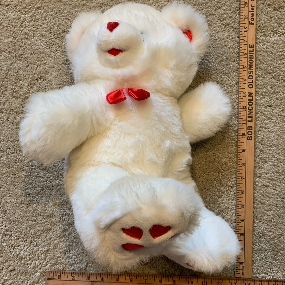 Stuffed white bear - Picture 3 of 3